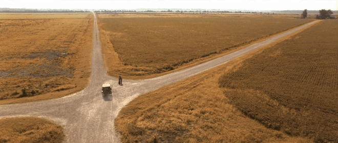 There are no straight paths.